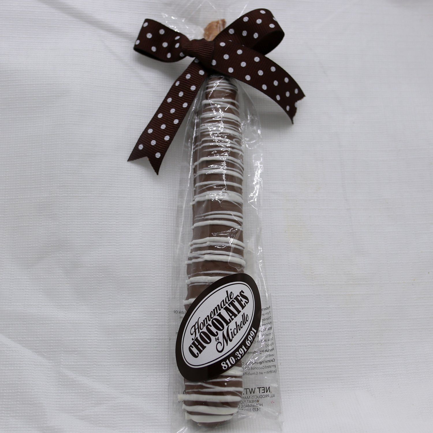 Chocolate Caramel Pretzel Rod, Size: LARGE