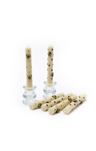 mini dinner candles - bee - set of 6, Color: core, Size: UNITS