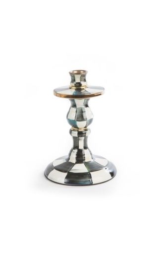 courtly check enamel candlestick - small, Color: core, Size: UNITS