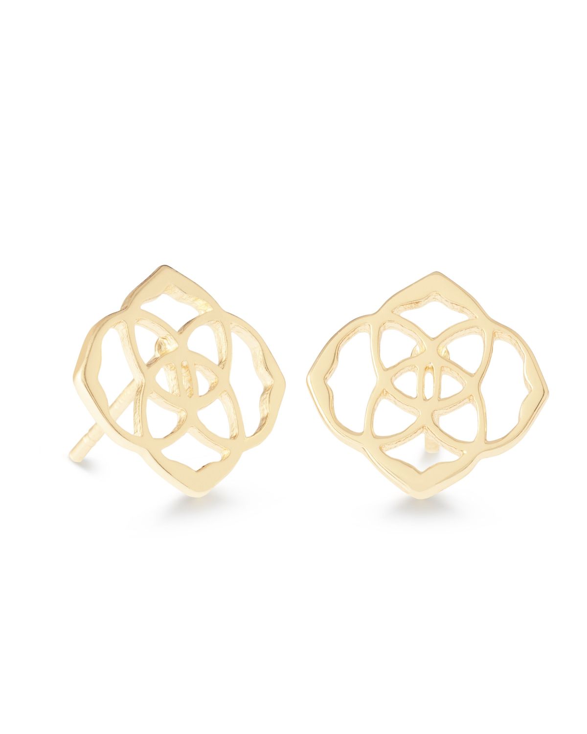 DIRA STUD EARRING, Color: GOLD METAL, Size: ONE SIZE