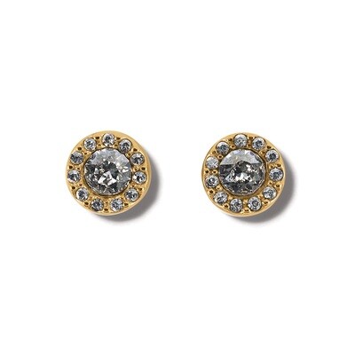 Illumina Solitaire Post Earrings-Gold