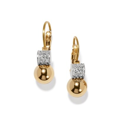 Meridian Petite Leverback Earrrings-Gold