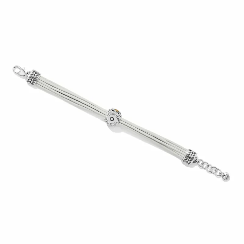 Mosaic Cerrillos Leather Bracelet-White