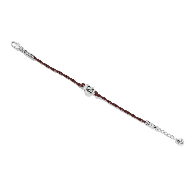 Interlok Single Knot Leather Bracelet-Chili Pepper