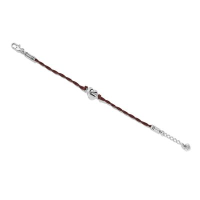 Interlok Single Knot Leather Bracelet-Chili Pepper