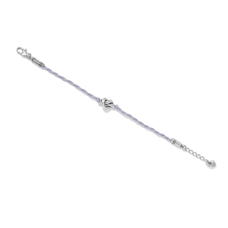 Interlok Single Knot Leather Bracelet-Lavender