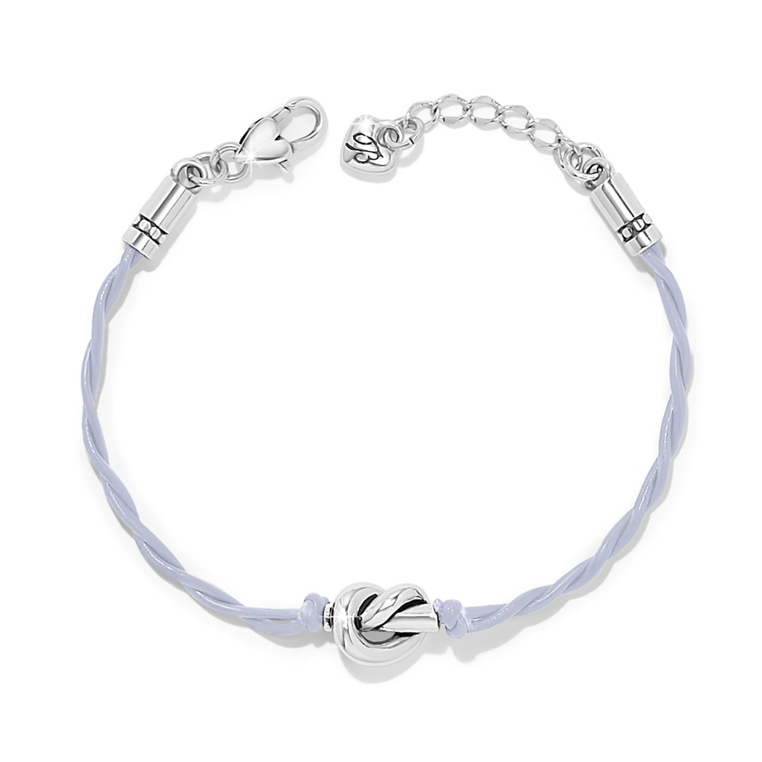 Interlok Single Knot Leather Bracelet-Lavender