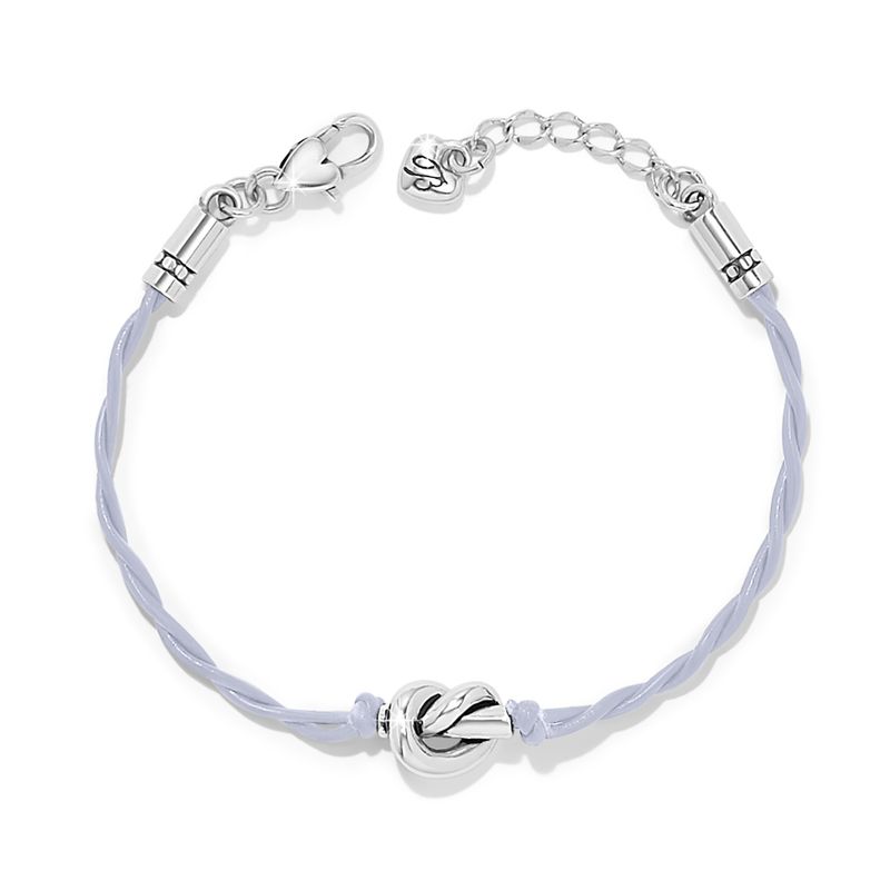 Interlok Single Knot Leather Bracelet-Lavender