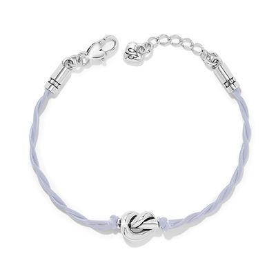 Interlok Single Knot Leather Bracelet-Lavender