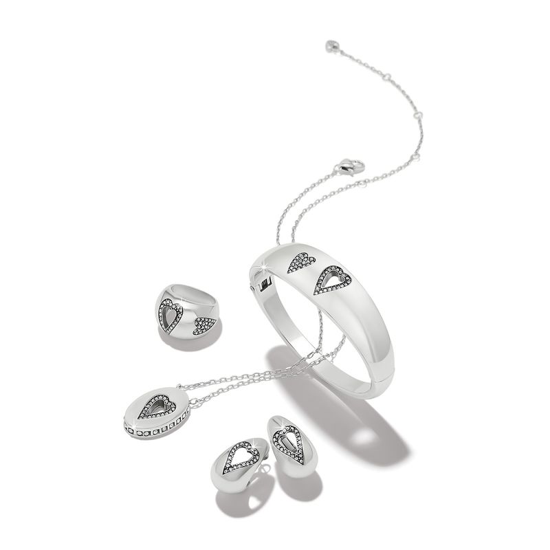 Love Messages B Simple Hoop Earrings