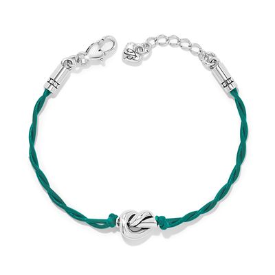 Interlok Single Knot Leather Bracelet-Green