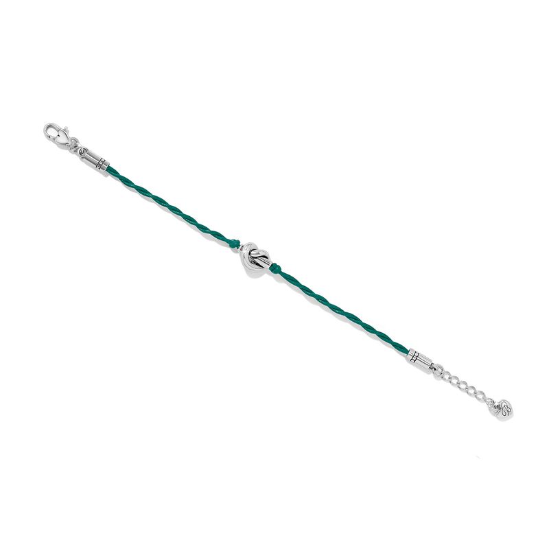 Interlok Single Knot Leather Bracelet-Green