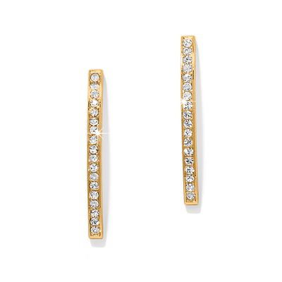 Meridian Geo Bar Post Earrings-Gold