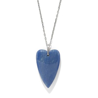 Love Messages B You Blue Quartz Necklace