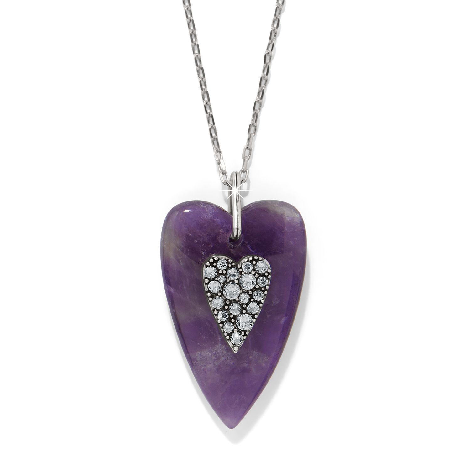 Love Messages B You Amethyst Necklace