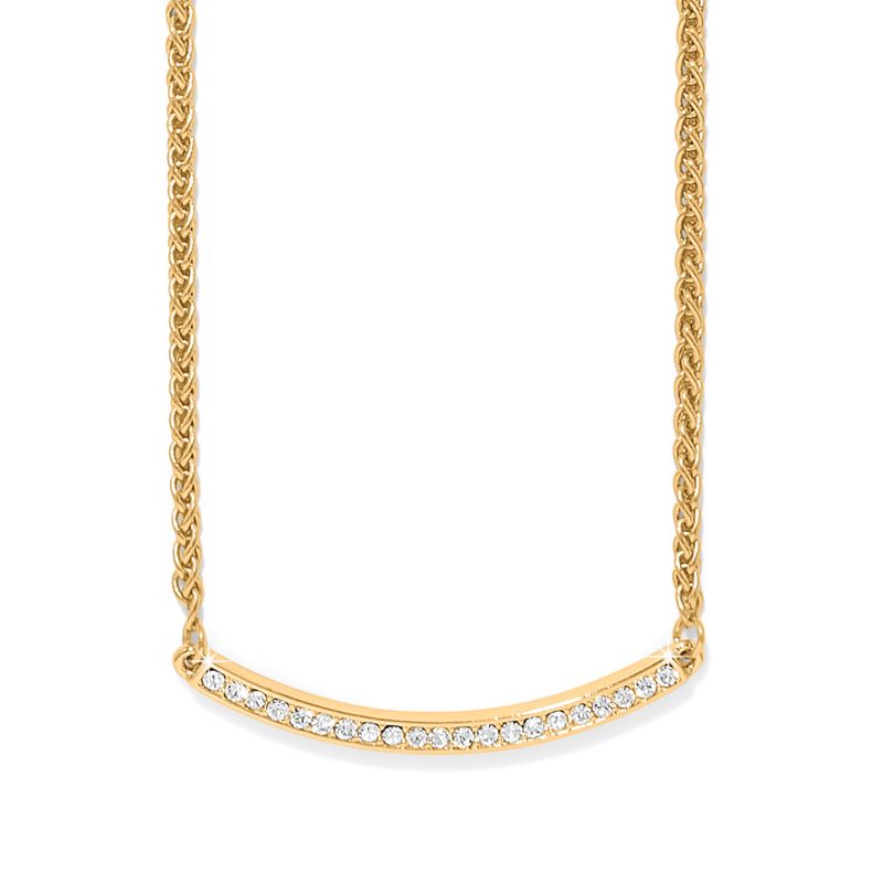 Meridian Geo Bar Necklace-Gold