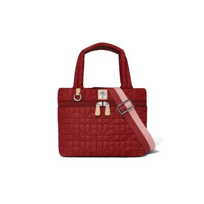 Adrienne Small Tote-Garnet