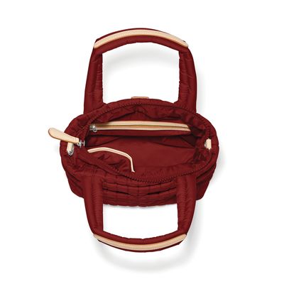 Adrienne Small Tote-Garnet