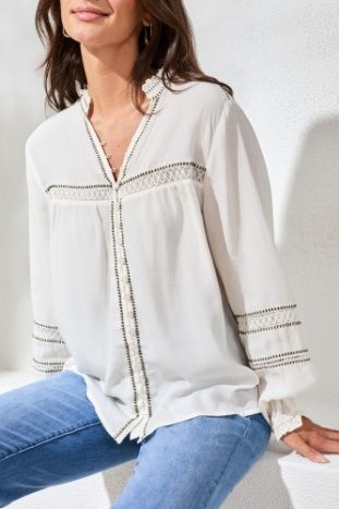 Button Front Blouse