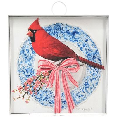 Mini Gallery Blue Plate Cardinal