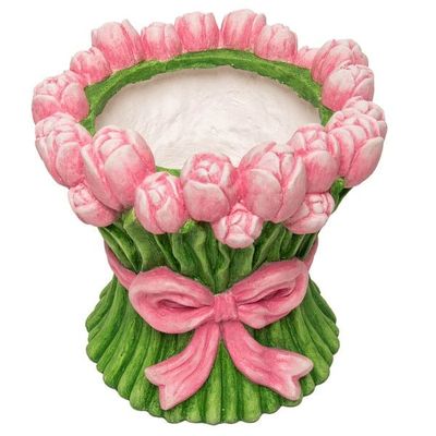 Pink Multi Tulip Planter
