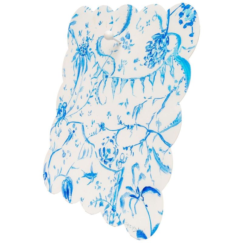 Gallery Scallop Blue Chinoiserie Display Board