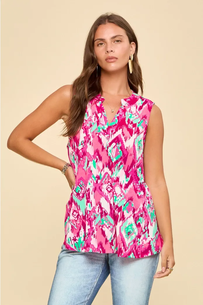 Vibrant Charm A-Line Tank