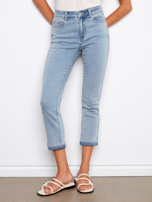 Slim Leg Jeans with Cuff
