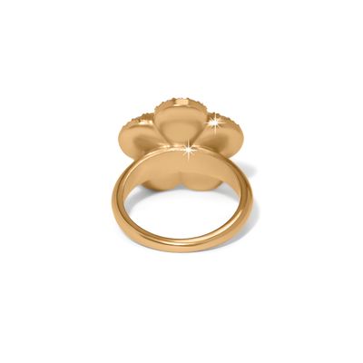 Trust Your Journey Flower Ring-Gold