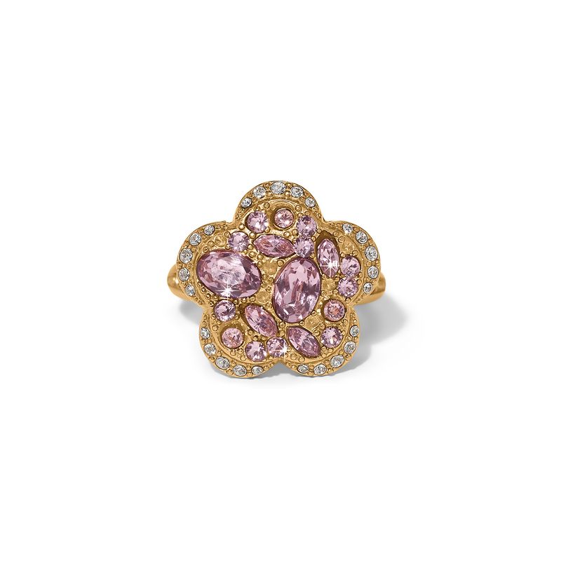 Trust Your Journey Flower Ring-Gold