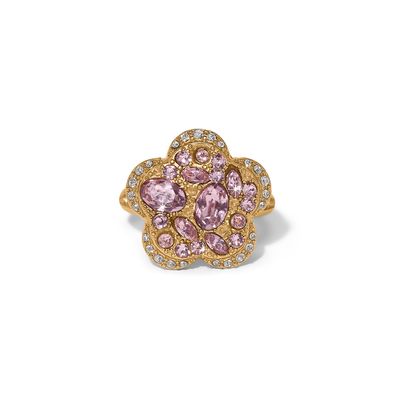 Trust Your Journey Flower Ring-Gold