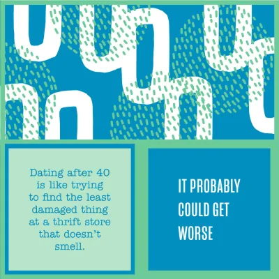 Dating After 40 Napkin | Funny Party Gift | Cocktail Napkin