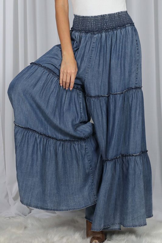 Flowy Chambray Pants
