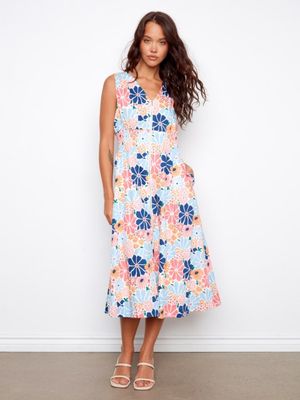 COTTON VOILE MAXI DRESS
