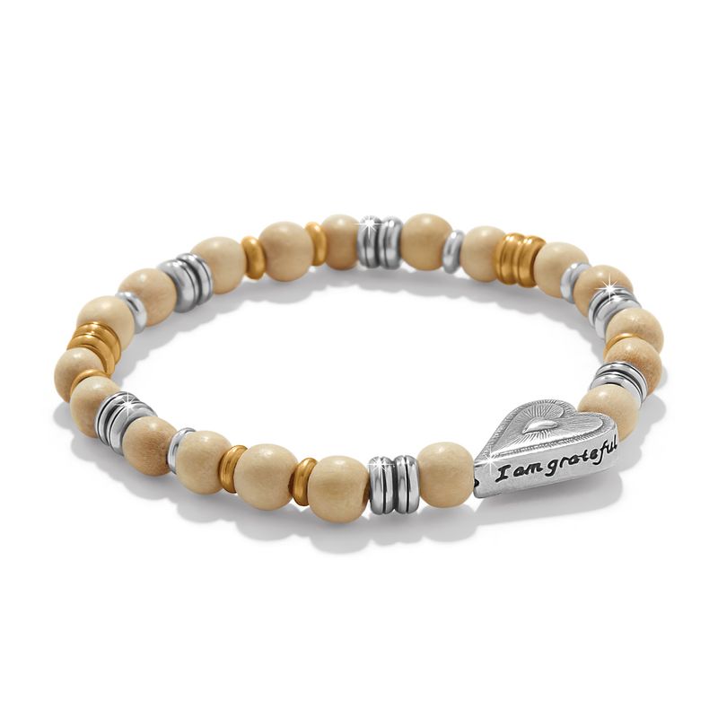 Love Messages I Am Grateful Stretch Bracelet