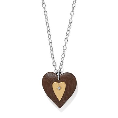Love Message B Love Wood Necklace