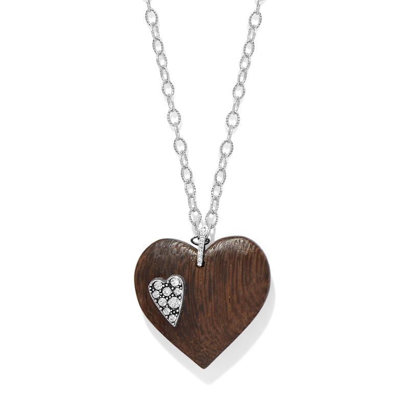 Love Message B Love Wood Necklace