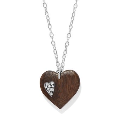 Love Message B Love Wood Necklace