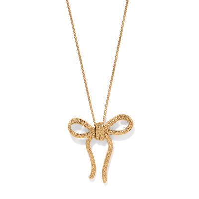 Illumina Bow Necklace-Gold