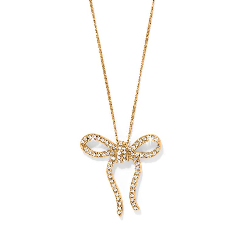 Illumina Bow Necklace-Gold