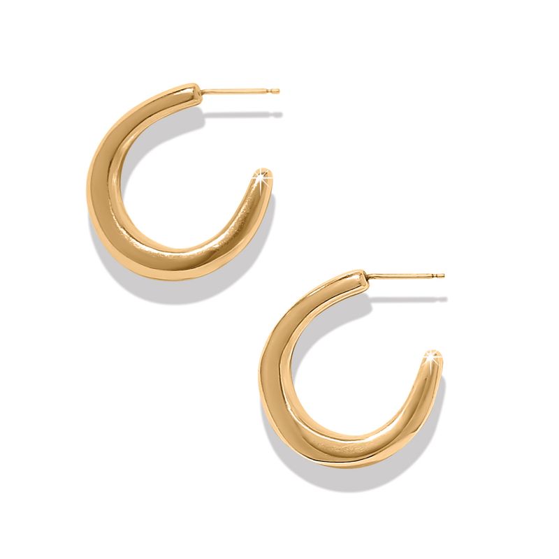 Cascade Rio Hoop Earrings-Gold