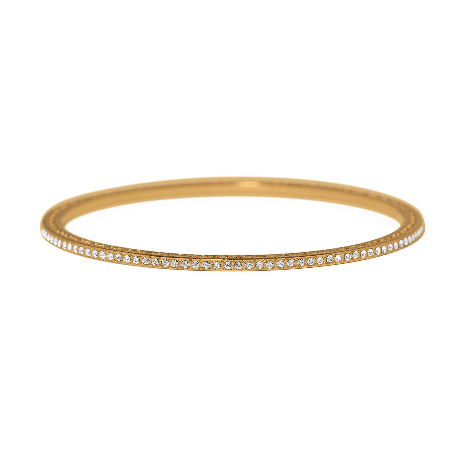 Meridian Eclipse Thin Bangle-Gold