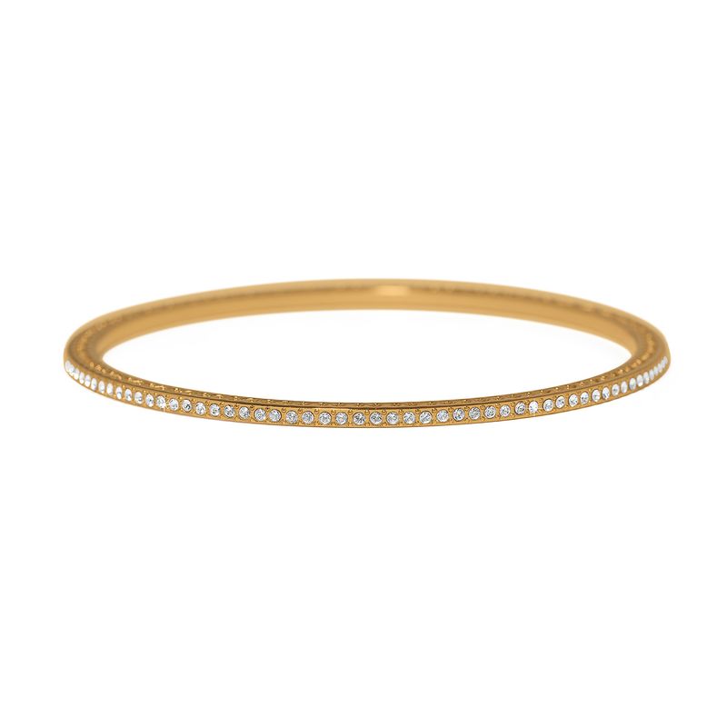 Meridian Eclipse Thin Bangle-Gold