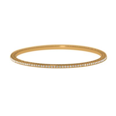 Meridian Eclipse Thin Bangle-Gold