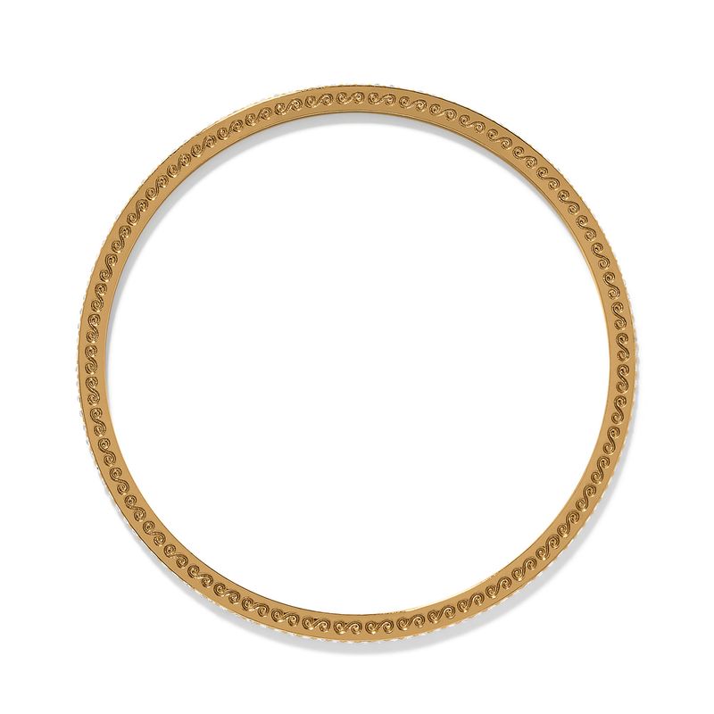 Meridian Eclipse Thin Bangle-Gold