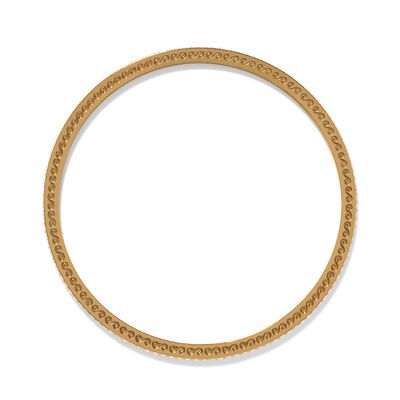 Meridian Eclipse Thin Bangle-Gold