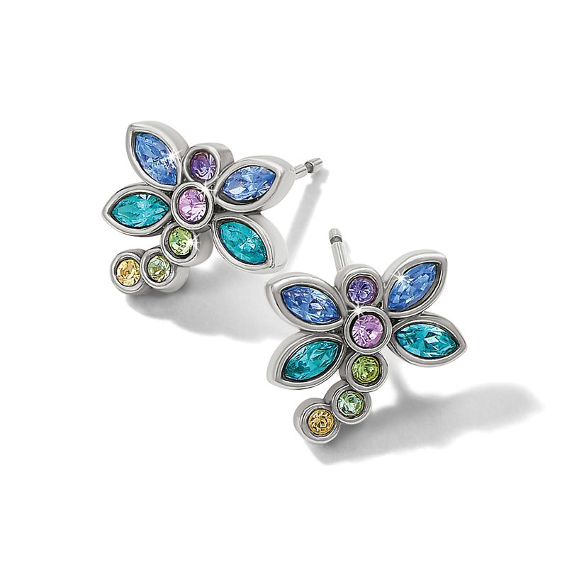 Enchanting Gem Dragonfly Earrings