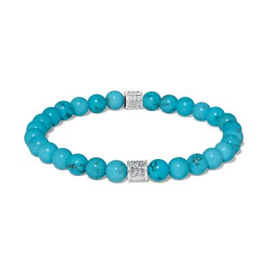 Meridian Petite Turquoise Stretch Bracelet