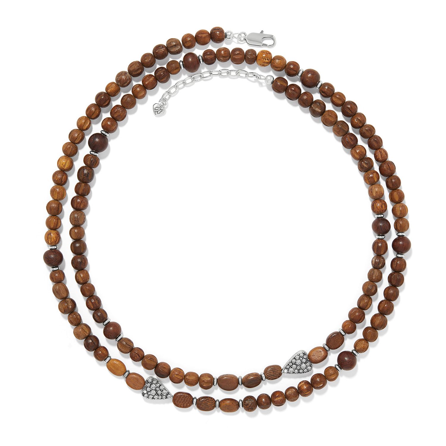 Love Messages B Love Wood Long Necklace