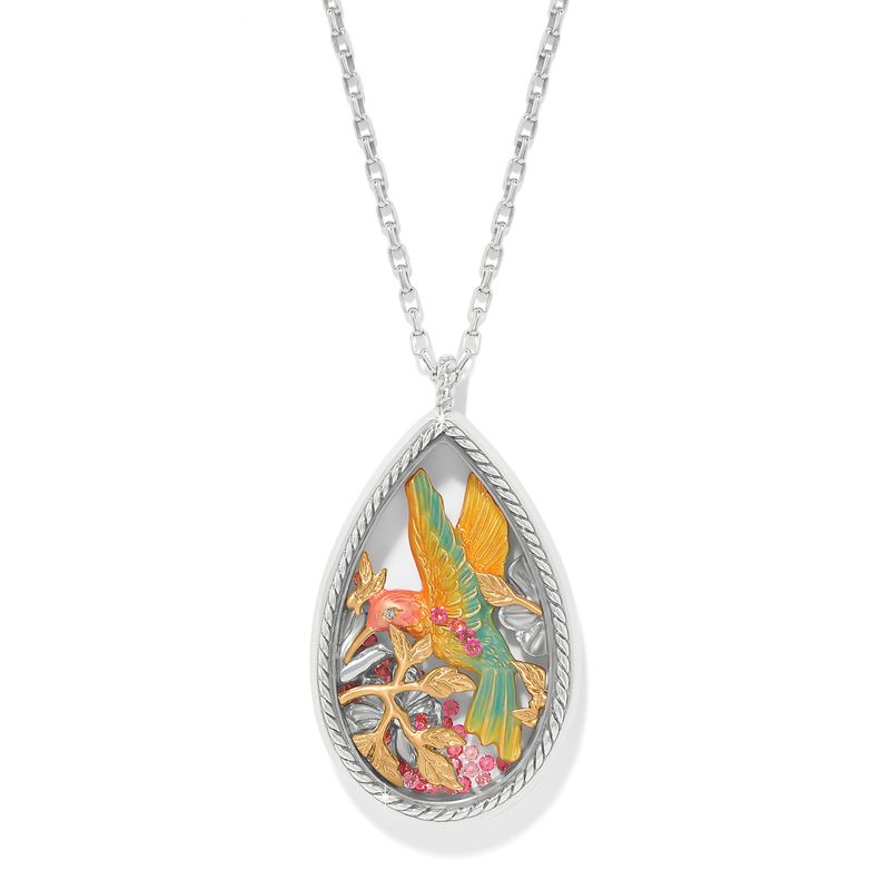 Everbloom Hummingbird Shaker Necklace